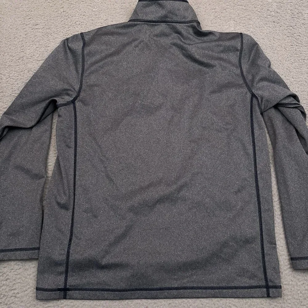 The North Face Tech 1/4 Zip Fleece‎ Men's Large Gray Embroidered Stretch